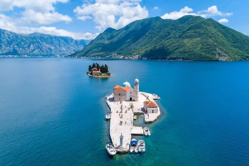 Blue Cave Tour & Bay of Kotor Adventure - 3h Speedboat cruising through the Bay of Kotor with mountain views in Montenegro